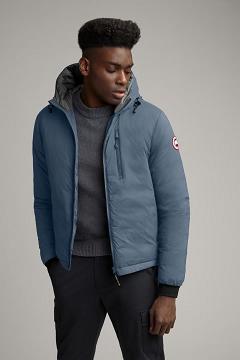 Chamarras Canada Goose Hombre Outlet - Lodge Chaqueta De Plumas Azules ZD5624987